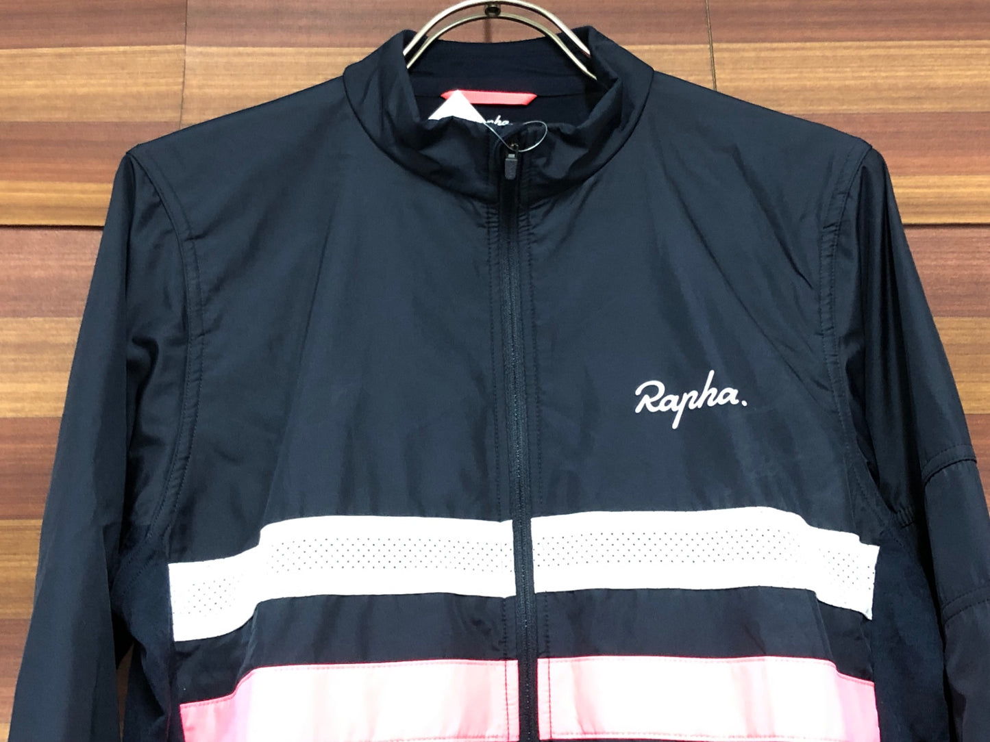 IT543 ラファ Rapha BREVET LONG SLEEVE WINDBLOCK JERSEY 長袖サイクルジャージ 紺 M 裏起毛 防風