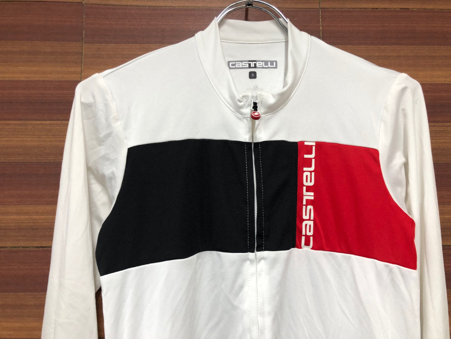 IL278 カステリ CASTELLI 長袖 サイクルジャージ 白 S