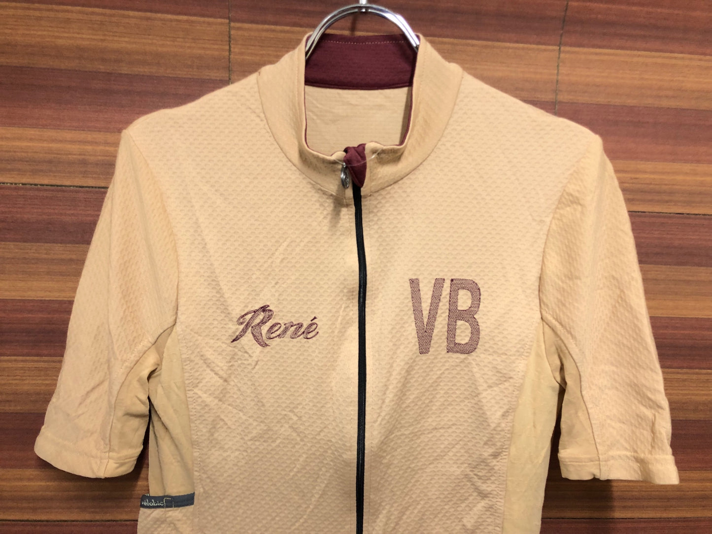 IN395 ヴェロビチ velobici Rene 半袖サイクルジャージ アイボリー 4