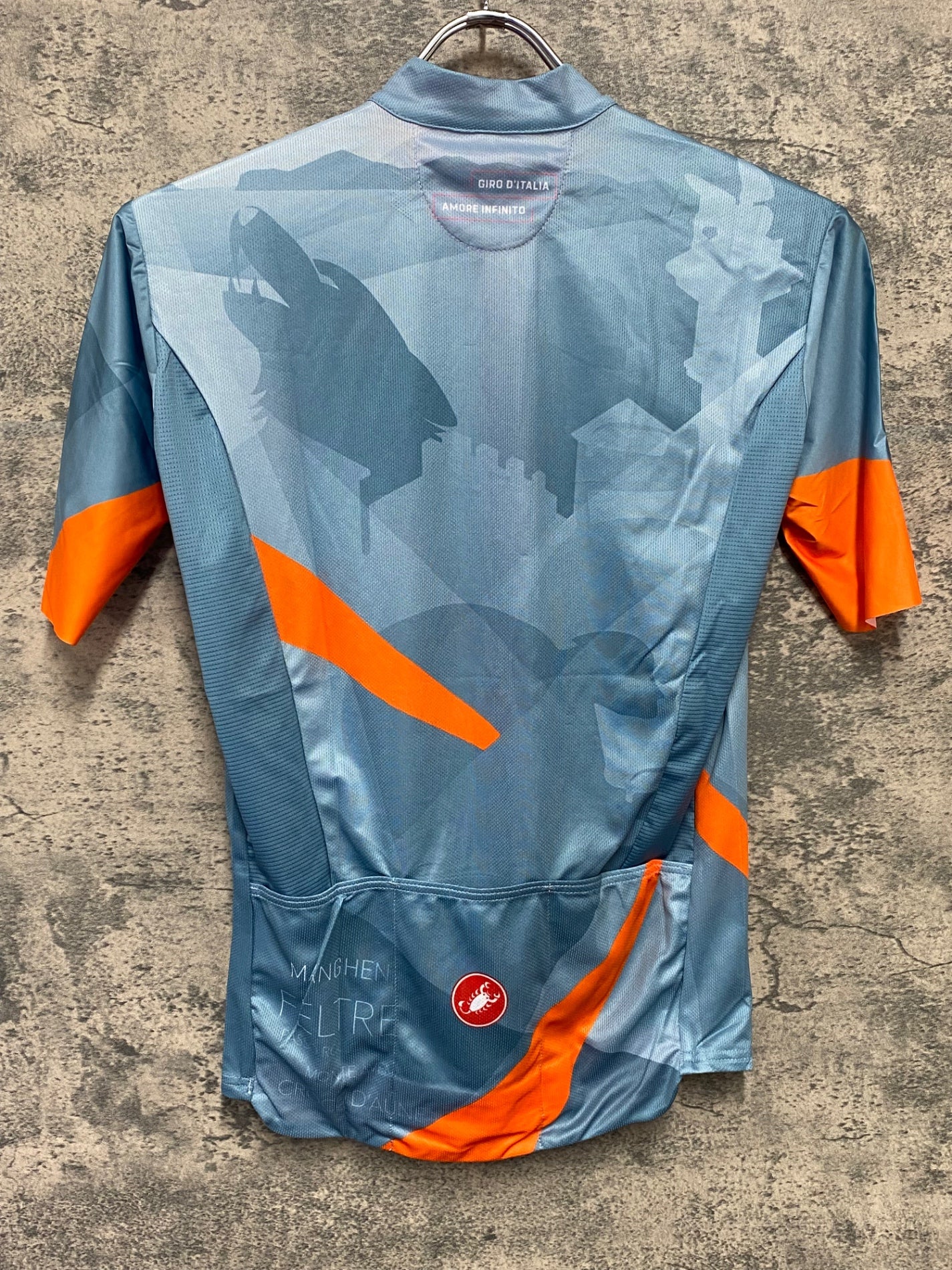 IY887 カステリ CASTELLI 半袖 サイクルジャージ 水色 S Giro d'Italia