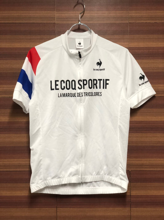 IK217 ルコックスポルティフ le coq sportif 半袖 サイクルジャージ 白 M