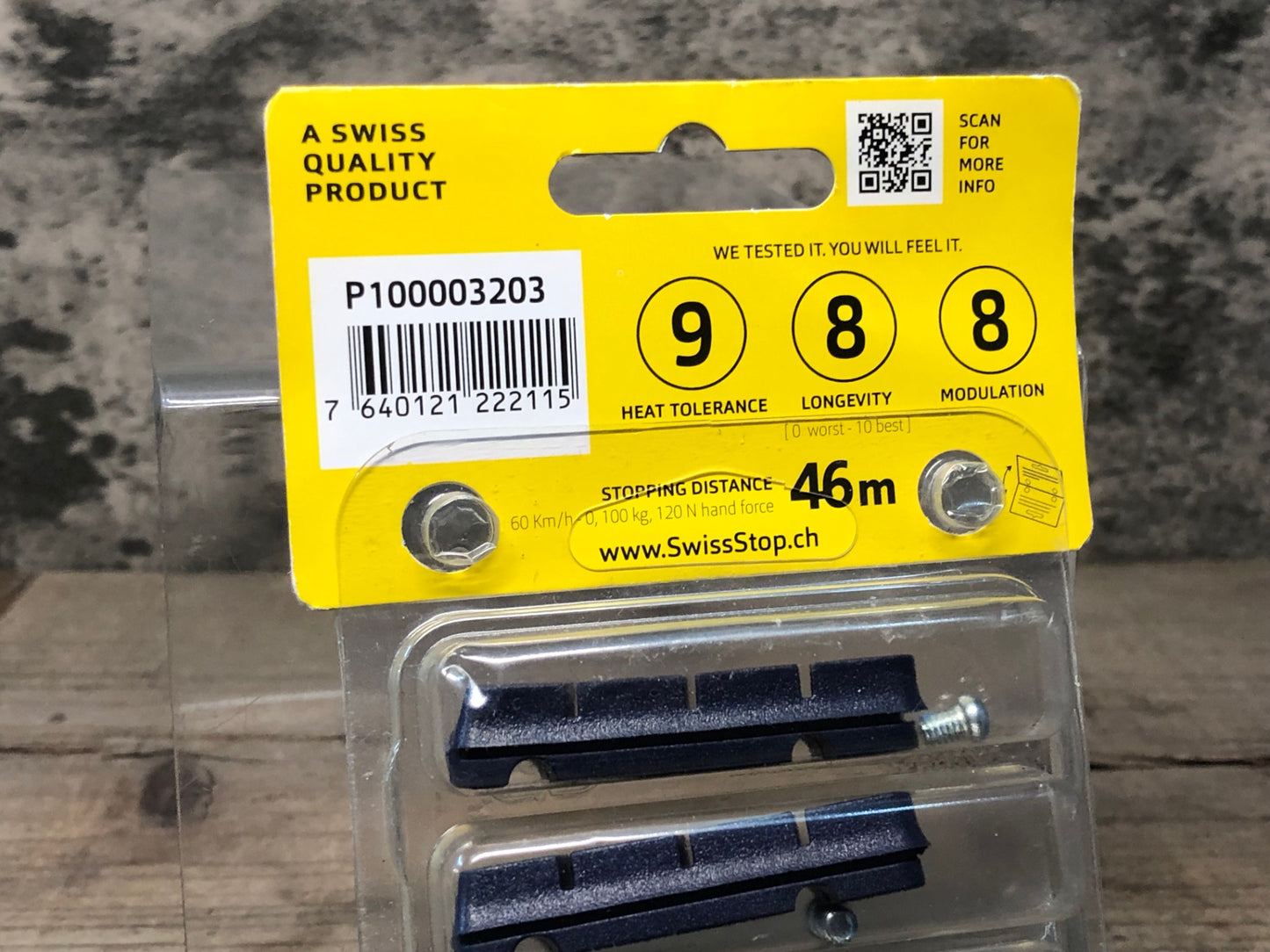 IO689 スイスストップ SWISS STOP FLASH PRO BXP ブレーキシュー 前後セット アルミ用