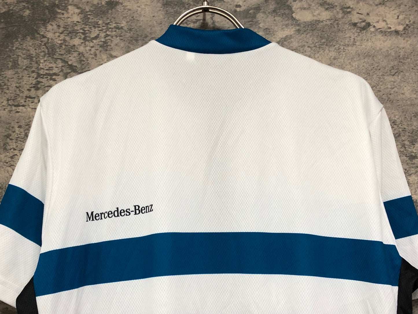 IX739 メルセデスベンツ Mercedes-Benz 半袖 サイクルジャージ 黒 白 青 M