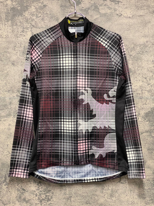 IZ547 カペルミュール kapelmuur 長袖サイクルジャージ 黒ピンク M