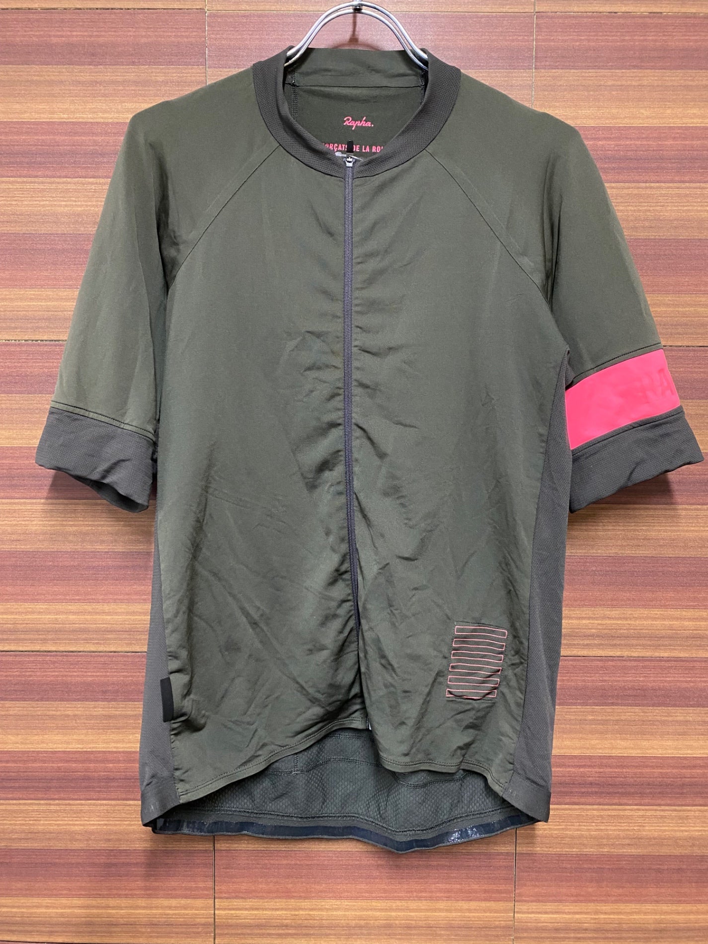 IF738 ラファ Rapha PROTEAM JERSEY 半袖サイクルジャージ 茶 XL