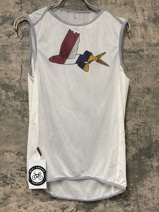 IW785 カフェドシクリステ Cafe du Cycliste べースレイヤー 白 S