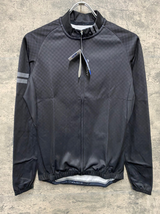 IV910 ジャイアント GIANT 長袖 サイクルジャージ 黒 L 裏起毛