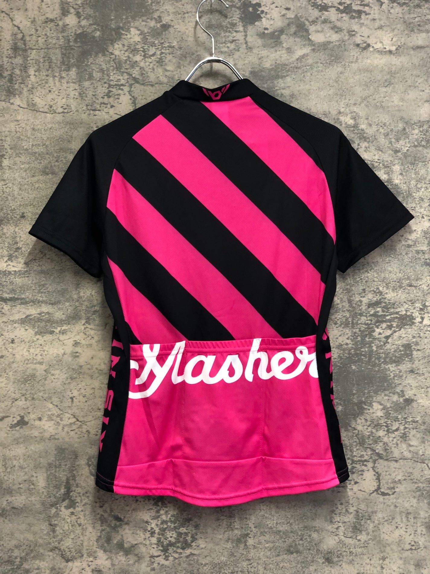 IW591 ツインシックス TWIN SIX 半袖 サイクルジャージ 黒ピンク women's M