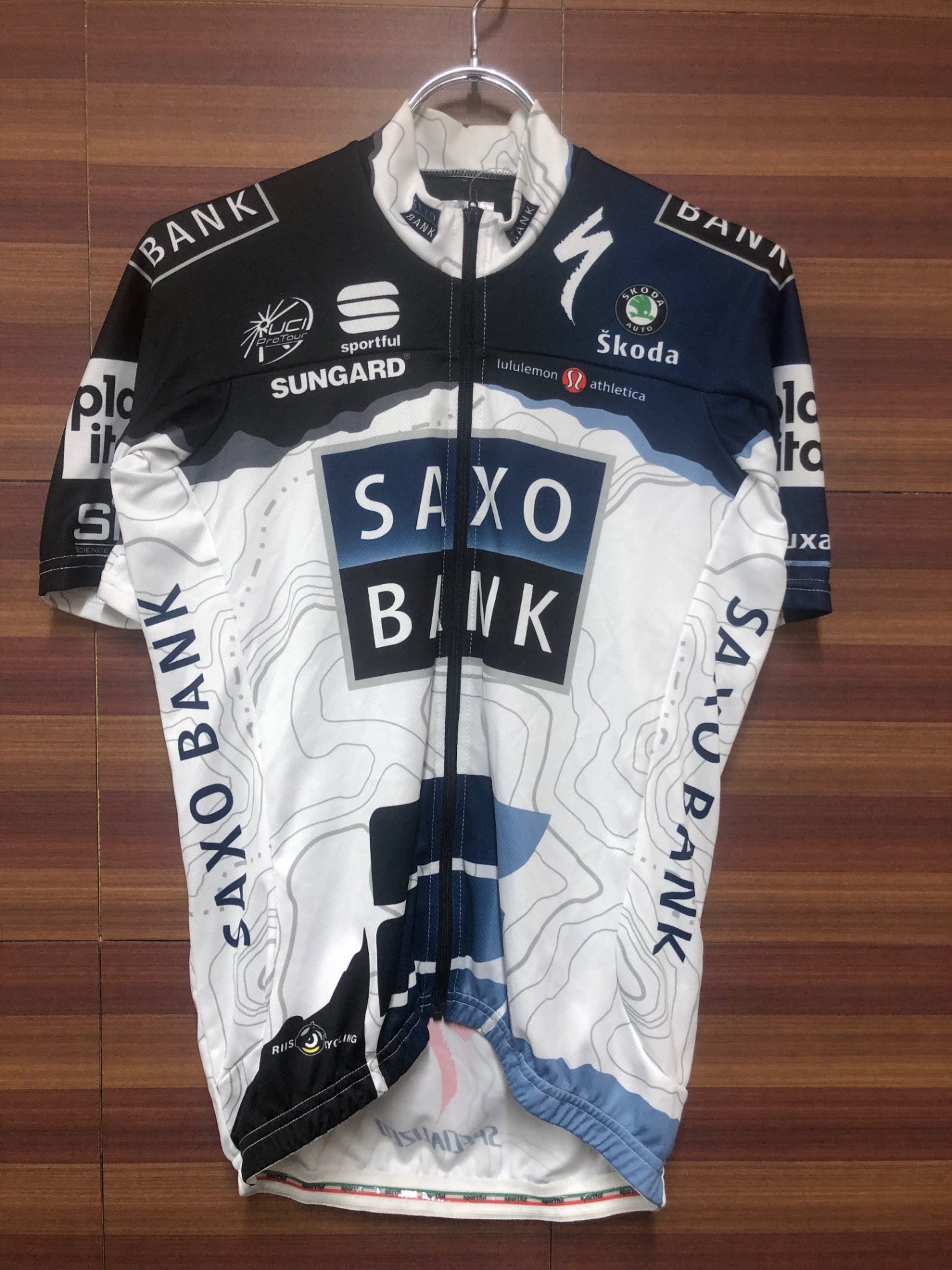 ID301 スポーツフル sportful 半袖 サイクルジャージ SAXO BANK Mサイズ