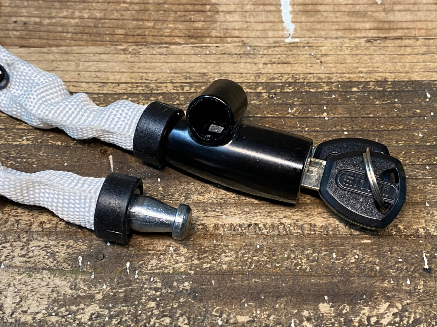 IX235 アブス ABUS D-58292 Wetter チェーンキー 鍵 白