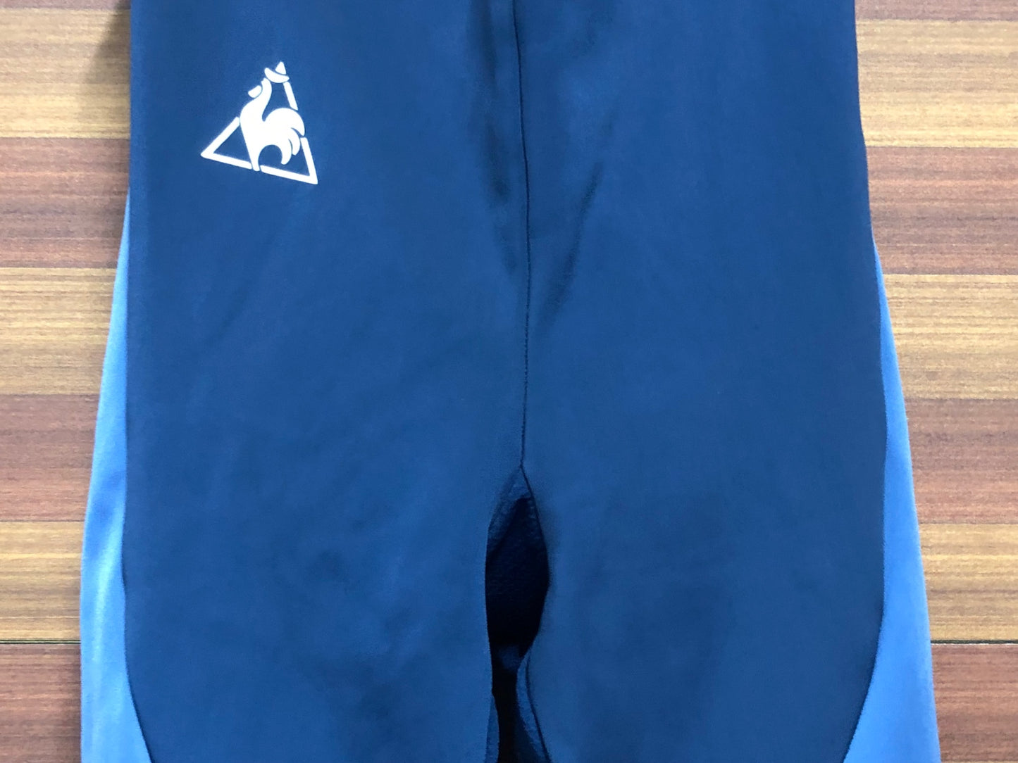 IL210 ルコックスポルティフ le coq sportif ビブタイツ 青 S 裏起毛