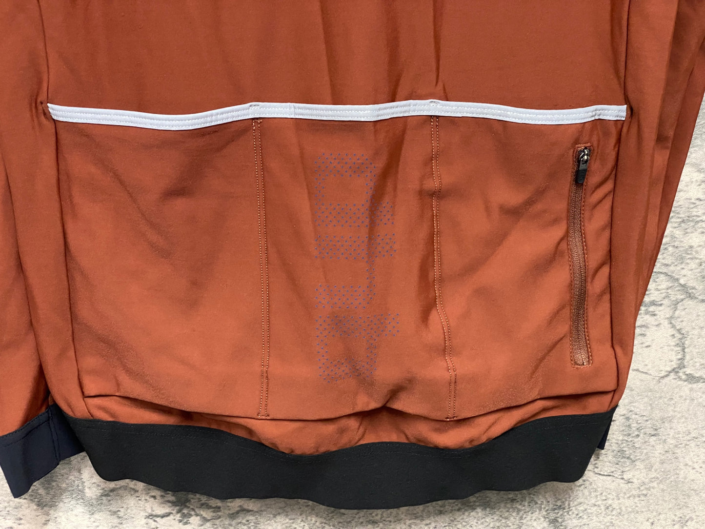 JA993 dhb 長袖 サイクルジャージ 茶 L 裏起毛