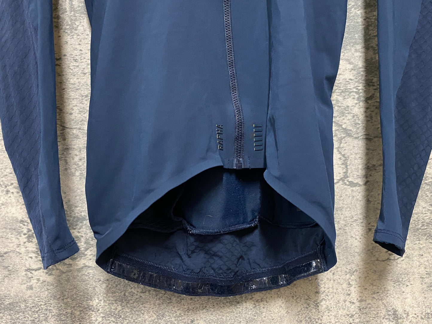 JA551 ラファ Rapha PRO TEAM LONG SLEEVE AERO JERSEY 長袖 サイクルジャージ 紺 S 裏起毛