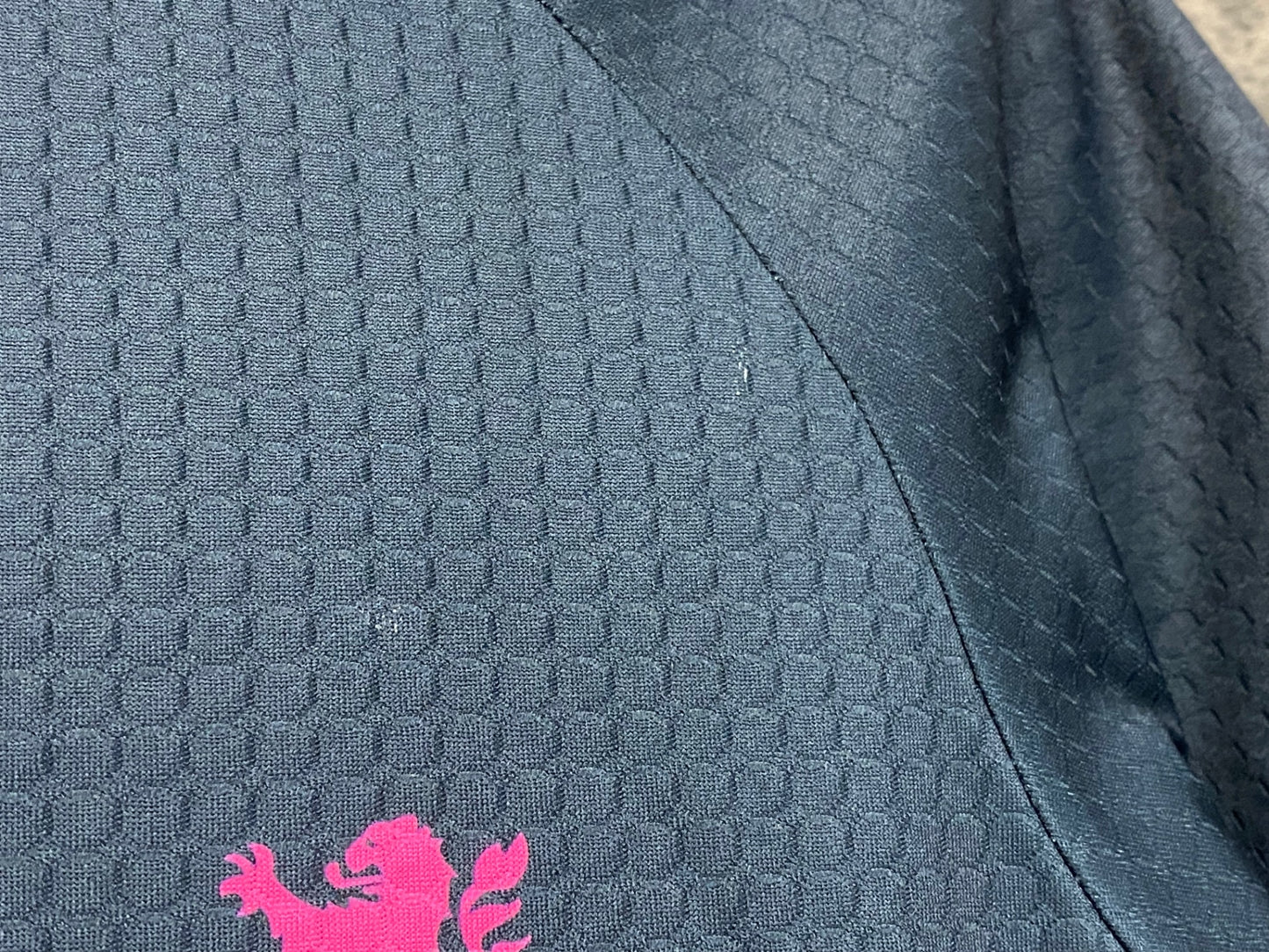 JA646 リオンドカペルミュール Lion de KAPELMUUR 半袖 サイクルジャージ 黒 ピンク M