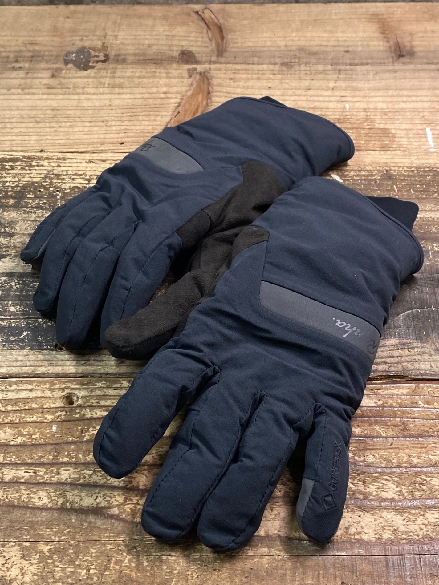 JA808 ラファ Rapha GORE-TEX INSULATED WATERPROOF GLOVE 長指 グローブ グレー XS 裏起毛
