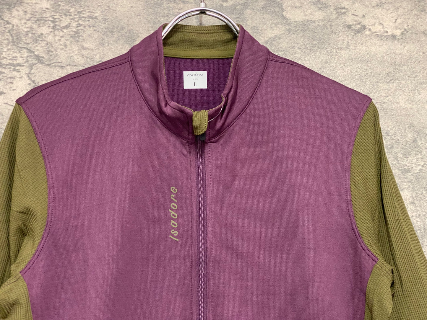 IZ177 イザドア Isadore SIGNATURE JERSEY 半袖 サイクルジャージ 紫 緑 L