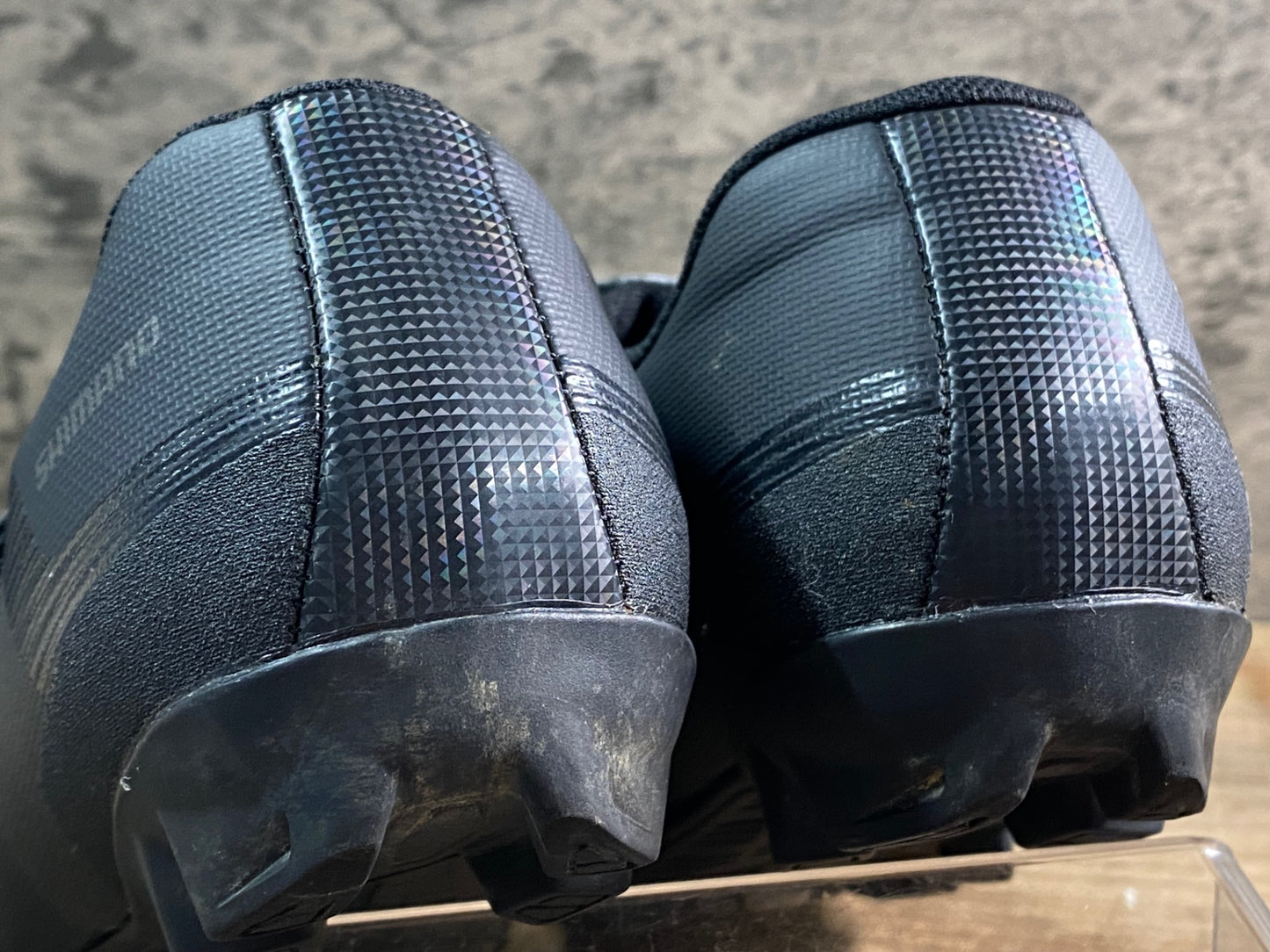 IY214 シマノ SHIMANO XC1 SHXC100M 01 S ビンディングシューズ 2穴 黒 EU38
