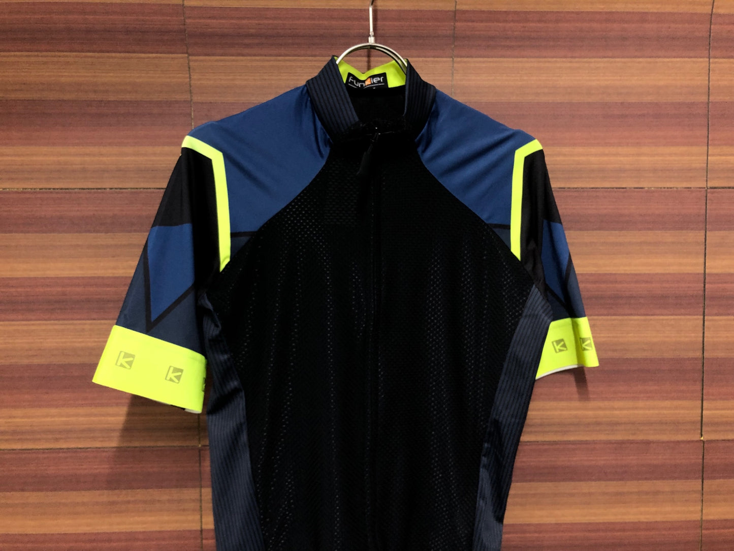 IN582 ファインキアー FUNKIER 半袖サイクルジャージ メッシュ 黒 S