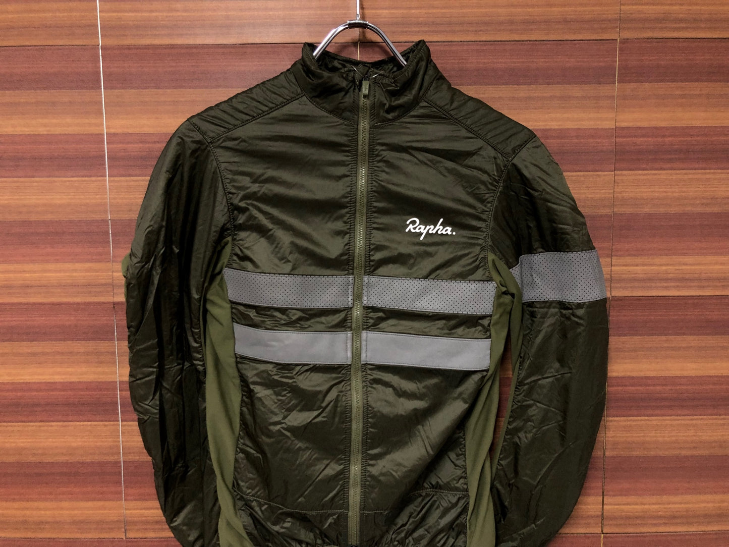 IK682 ラファ Rapha BREVET INSULATED JACKET 長袖 サイクルジャケット カーキ XS