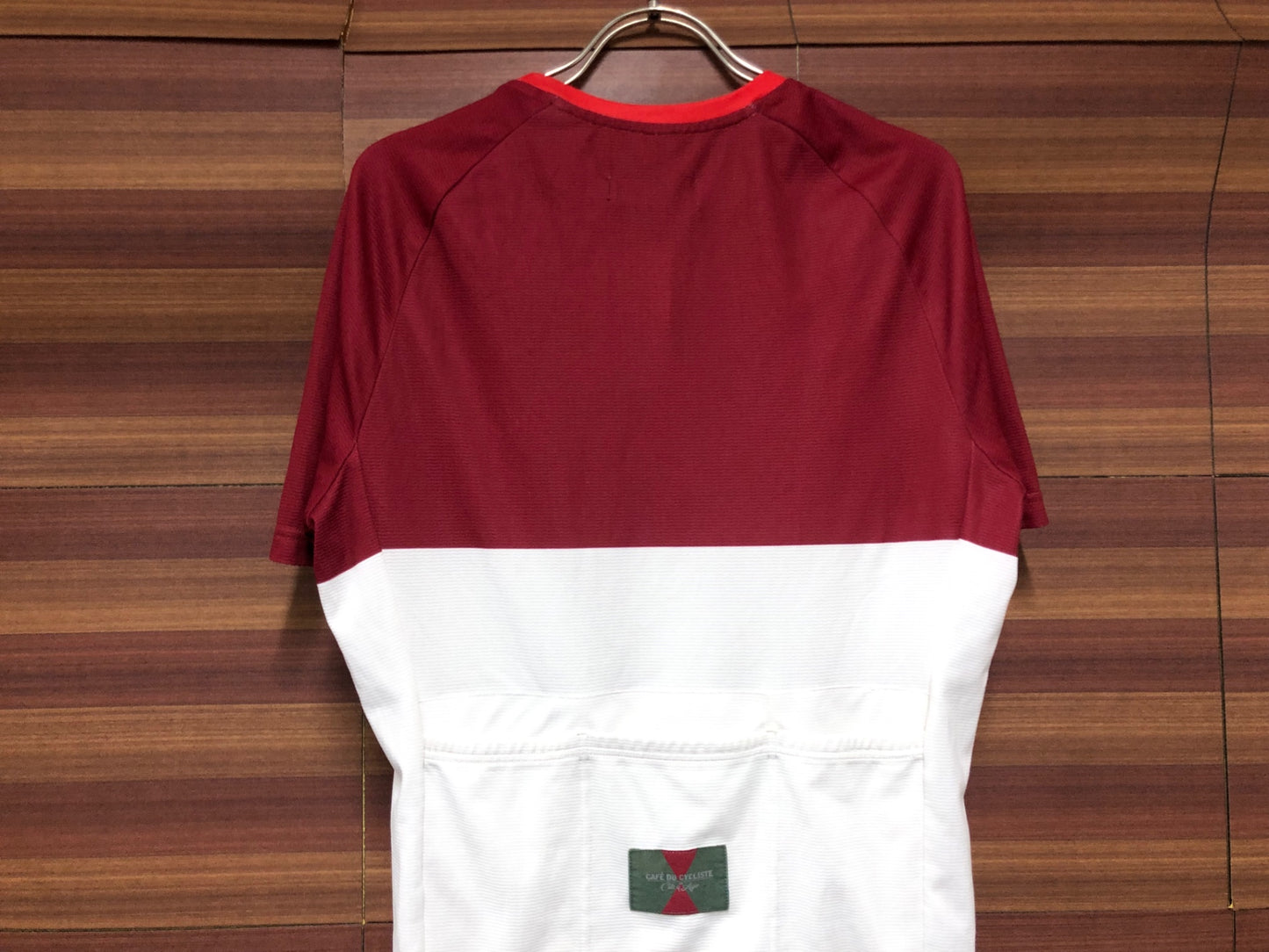 IT448 カフェドシクリステ Cafe du Cycliste Betty man 半袖 Tシャツ 赤 白 S