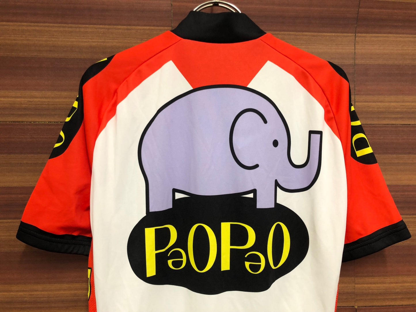 IS991 パールイズミ PEARLiZUMi 半袖 サイクルジャージ 赤 白 L PAOPAO 痛ジャージ