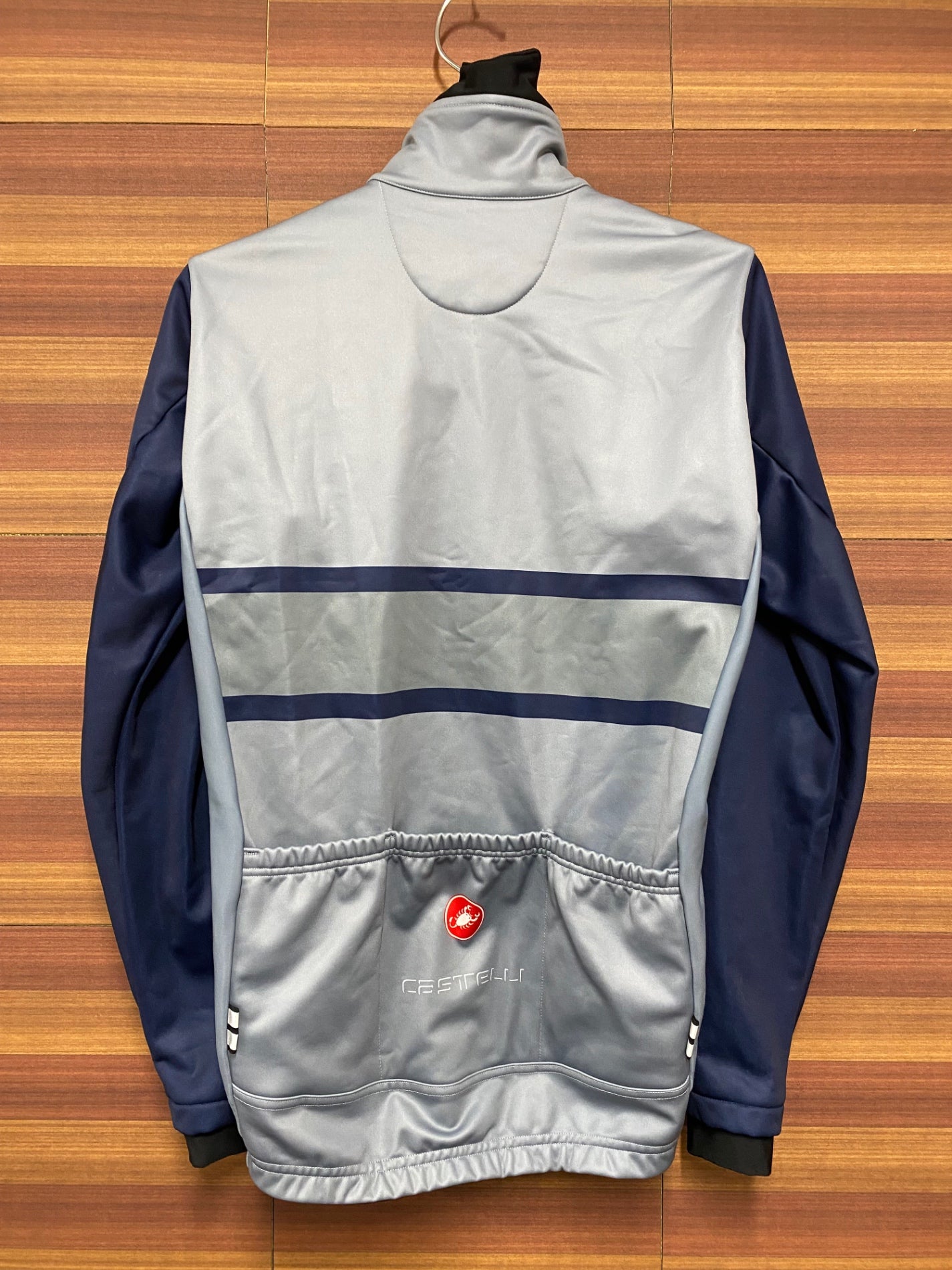 IN302 カステリ CASTELLI 裏起毛 ソフトシェルジャケット ブルー S