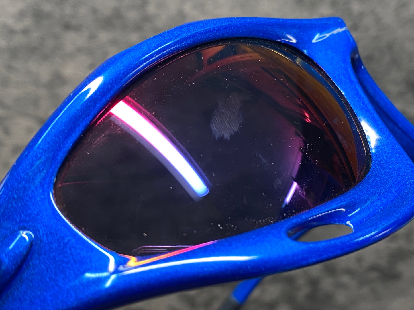 IN459 オークリー OAKELY RACING JACKET サングラス アイウェア 青