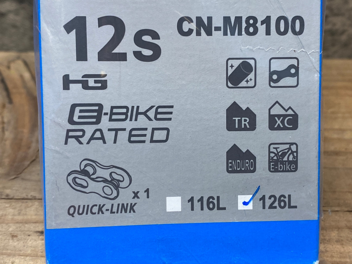 IO417 シマノ SHIMANO CN-M8100 クイックリンク チェーン 12S 126L