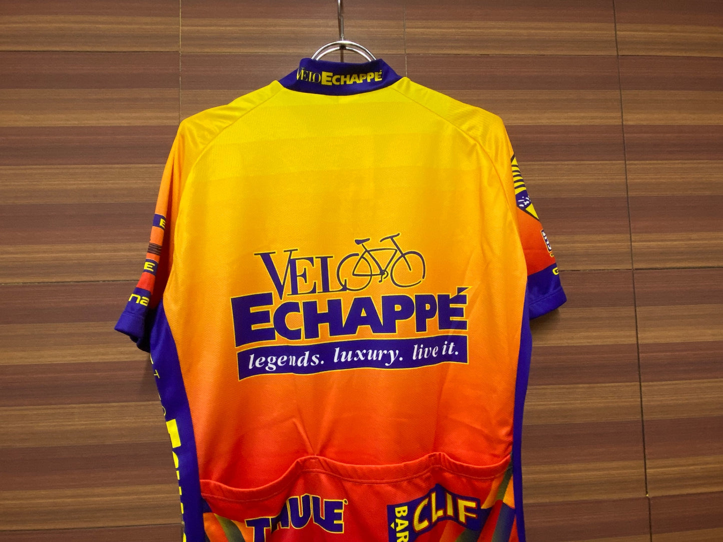 IK012 ジョルダーナ Giordana 半袖 サイクルジャージ ハーフジップ 黄 オレンジ L