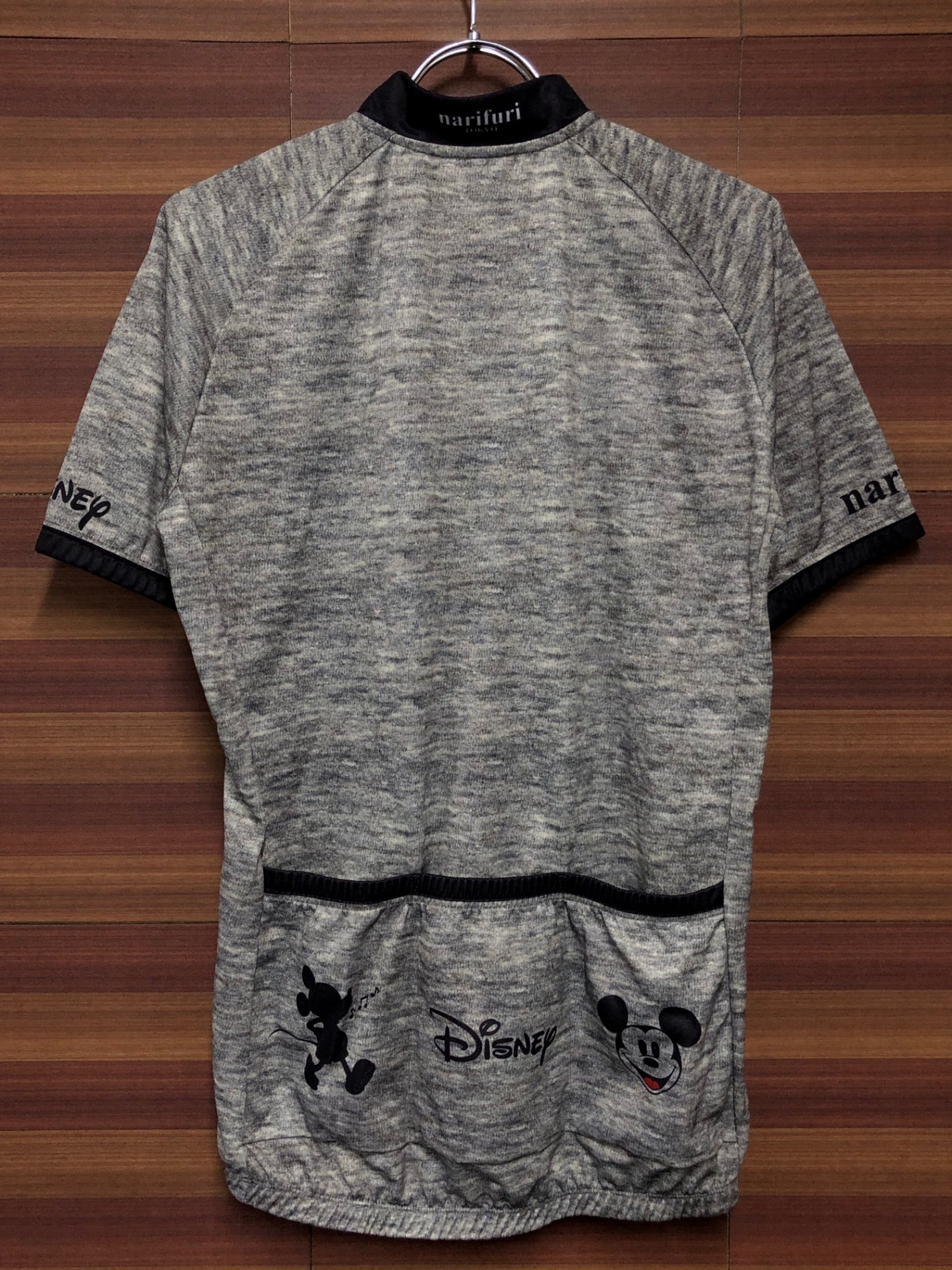 IN285 ナリフリ NARIFURI 半袖 サイクルジャージ ミッキー Lサイズ