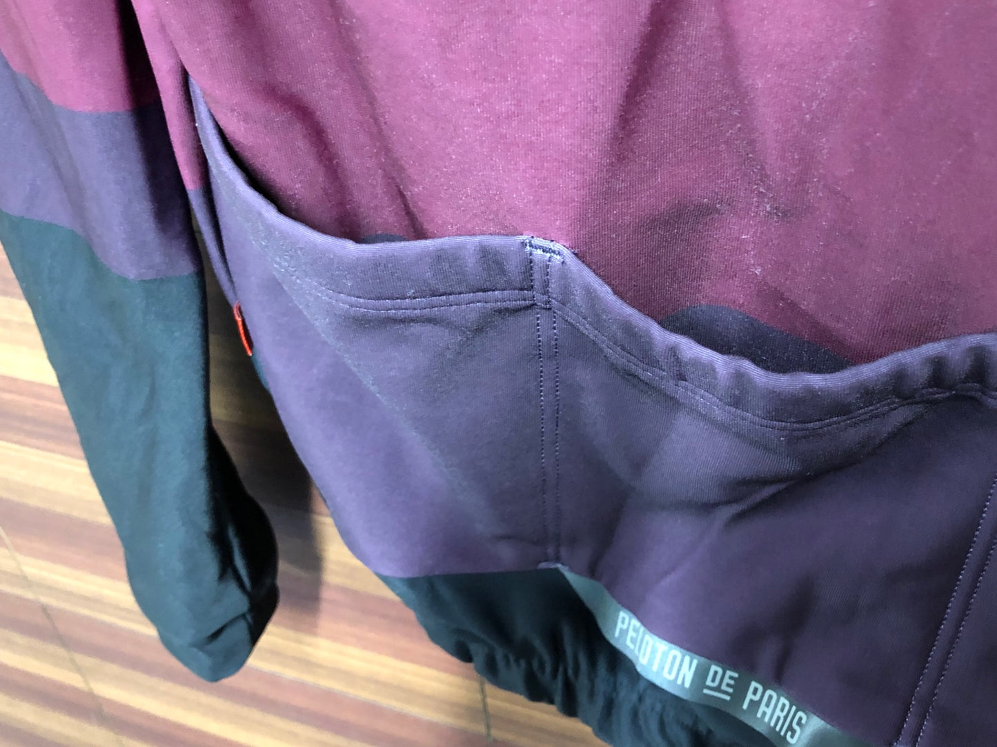 IO497 プロトンド パリ PELOTON DE PARIS 長袖 サイクルジャケット 赤 Ｍ