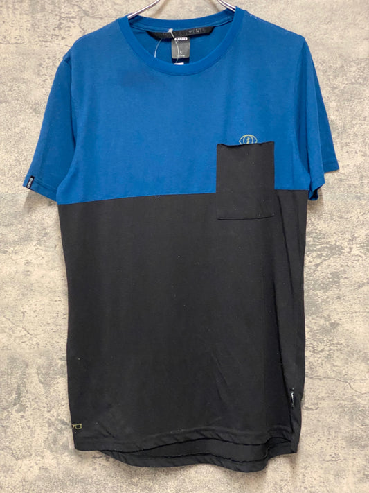 JB916 アイオン ION 半袖 Tシャツ 青 黒 S