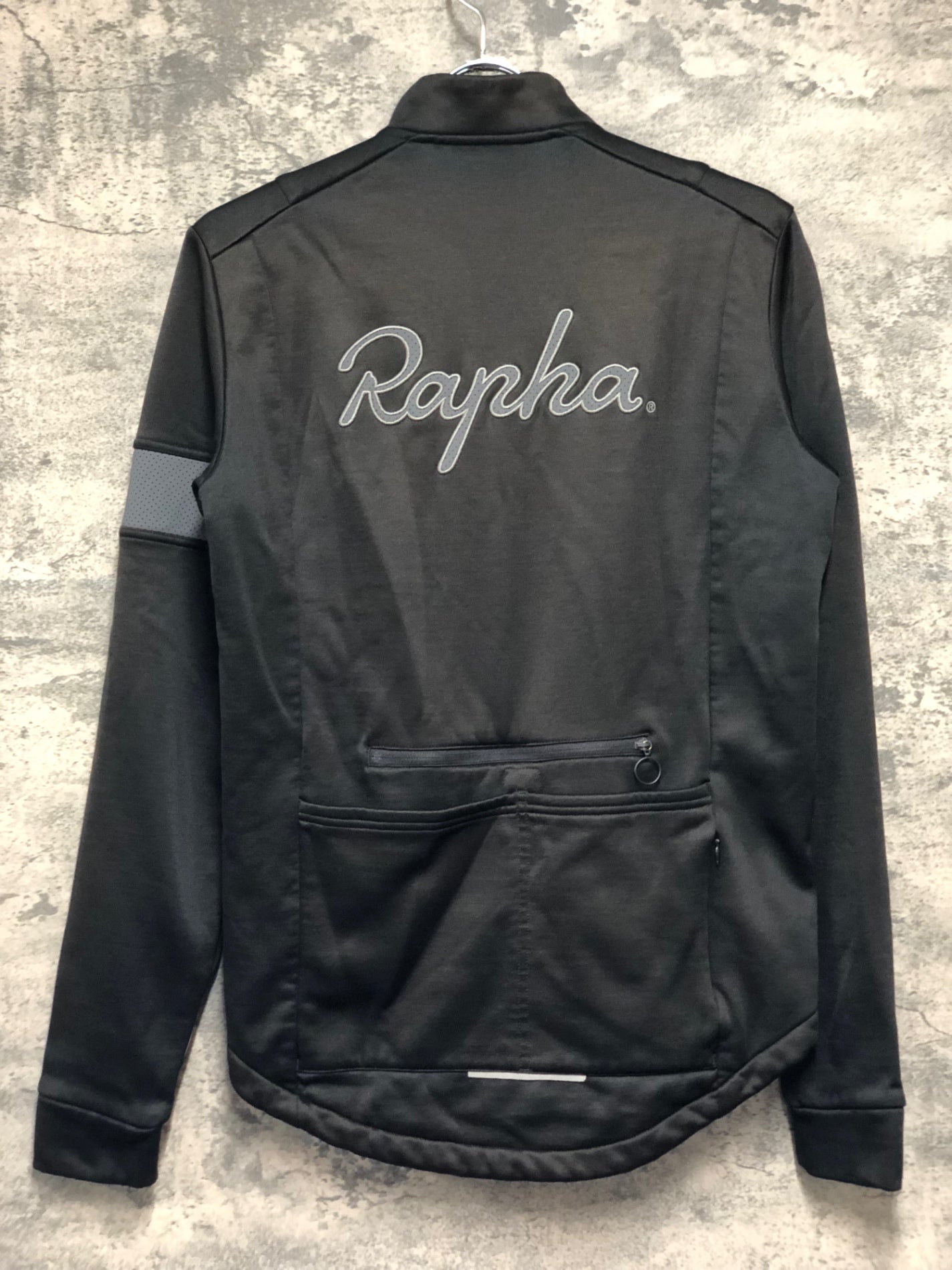 JB825 ラファ Rapha MEN'S LS CLASSIC WINTER JERSEY 長袖 サイクルジャケット 黒 M 裏起毛 ※日焼け大