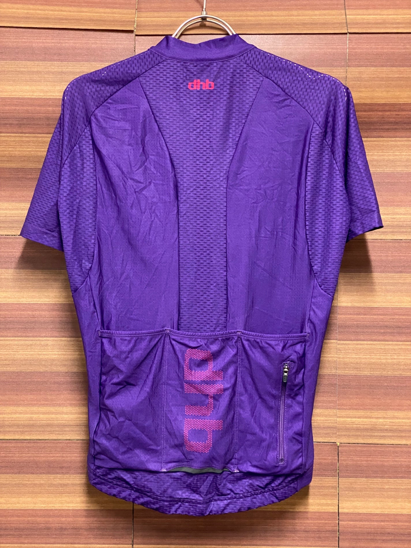 IU234 dhb AERON 半袖 サイクルジャージ 紫 XS