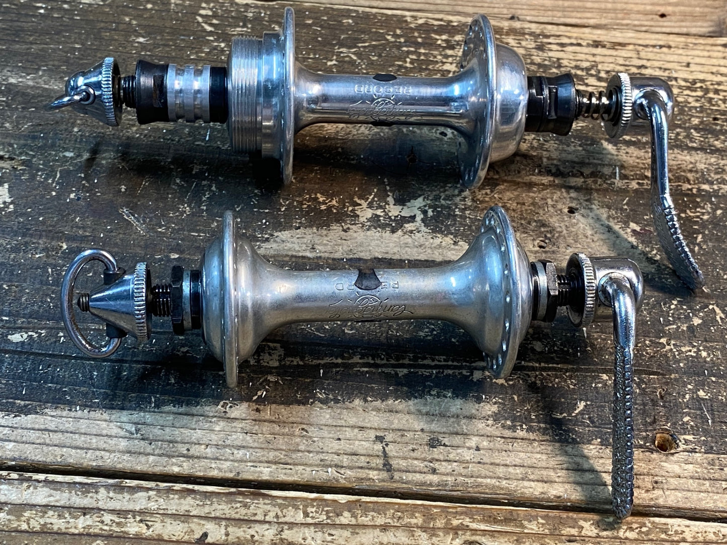 IX144 カンパニョーロ Campagnolo レコード RECORD ハブセット OLD100x126mm F36H/R32H BSAネジ