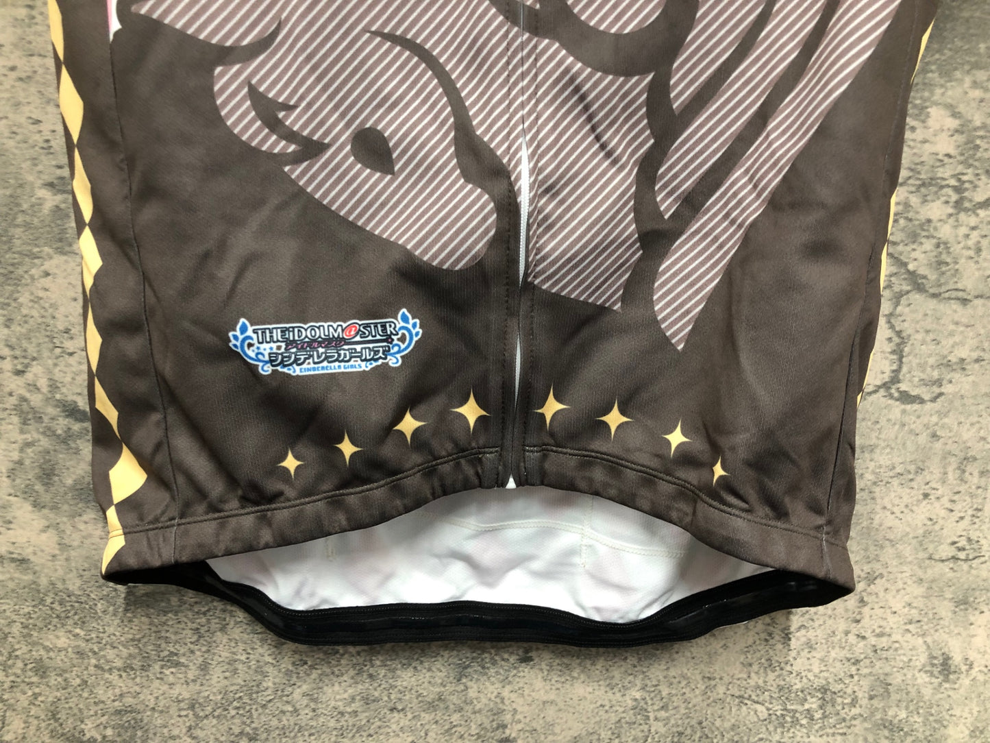 IZ765 グッドスマイルレーシング GSR Gear 半袖 サイクルジャージ ピンク 茶 L 痛ジャージ アイドルマスター 島村卯月