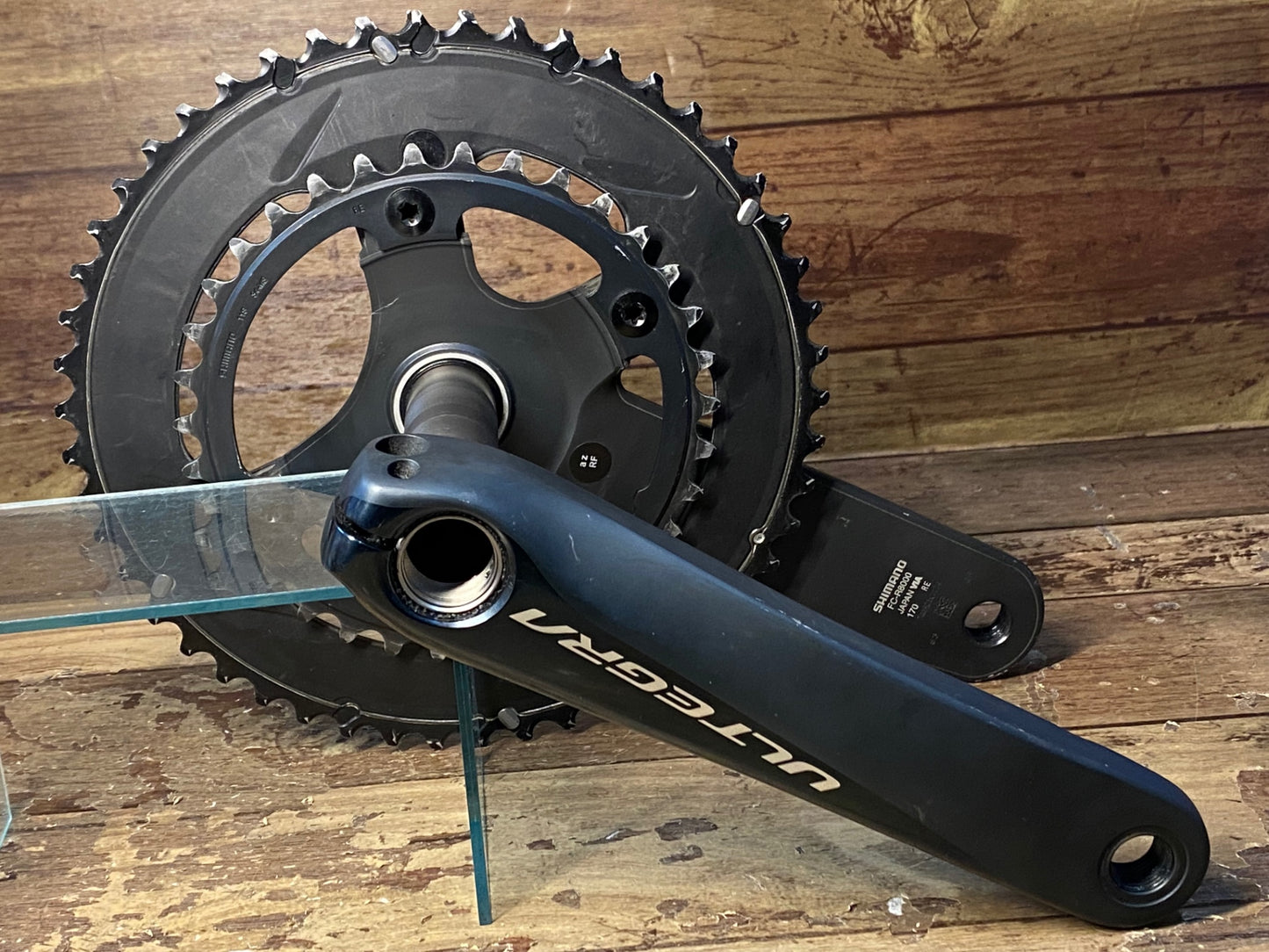 ID548 シマノ SHIMANO アルテグラ ULTEGRA FC-R8000 クランクセット 170mm 50/34T ※固定ボルト類欠品、リコール検品済み