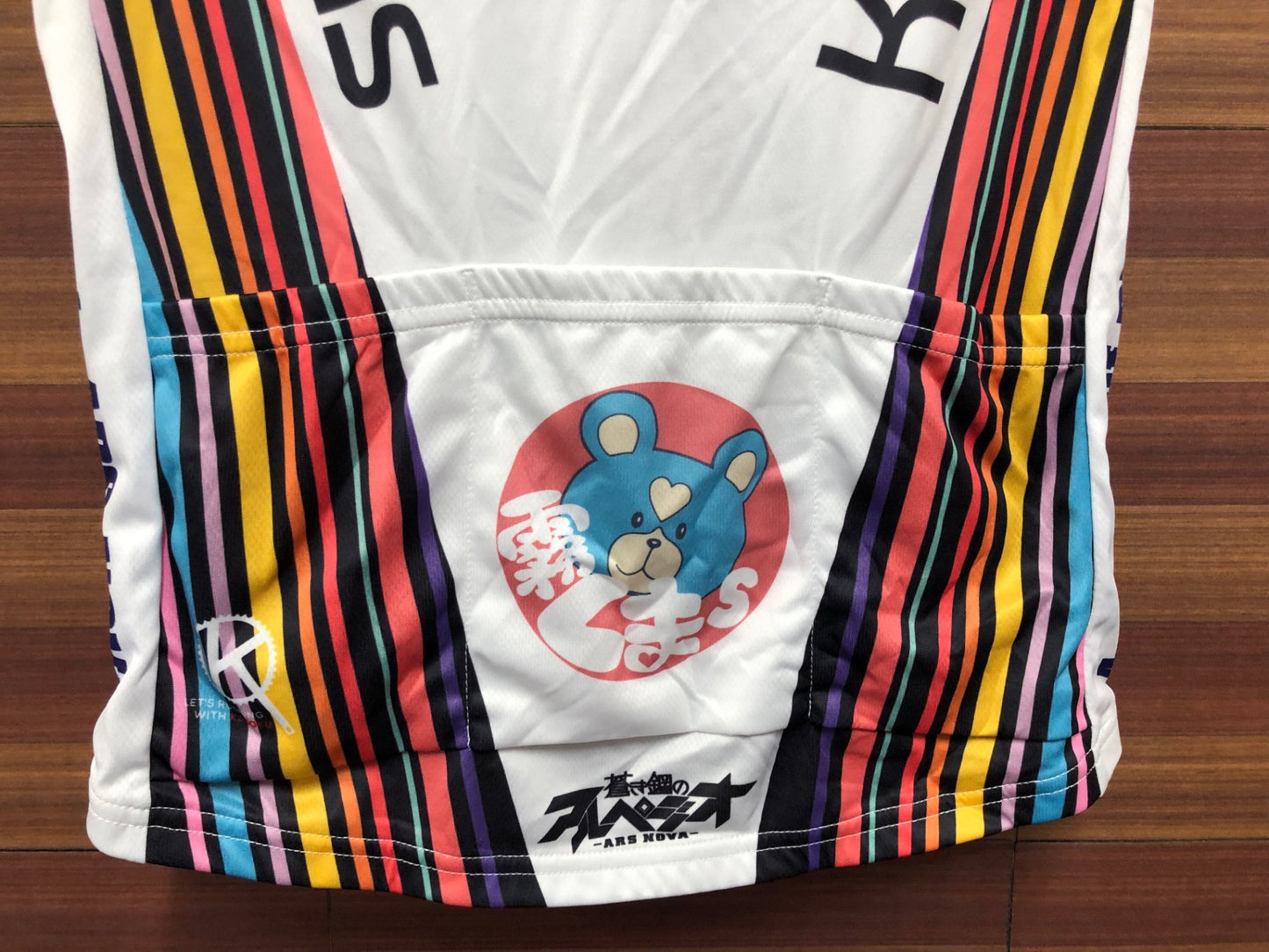 IS981 アウローラ AURORA 半袖 サイクルジャージ 紫 白 L 蒼き鋼のアルペジオ 霧くま 痛ジャージ