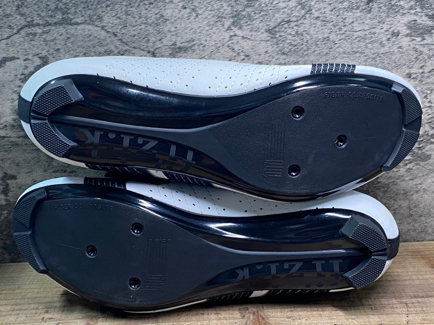 IX106 フィジーク fizik TEMPO R5 POWERSTRAP shoes ビンディングシューズ 白 黒 EU41 SPD-SL