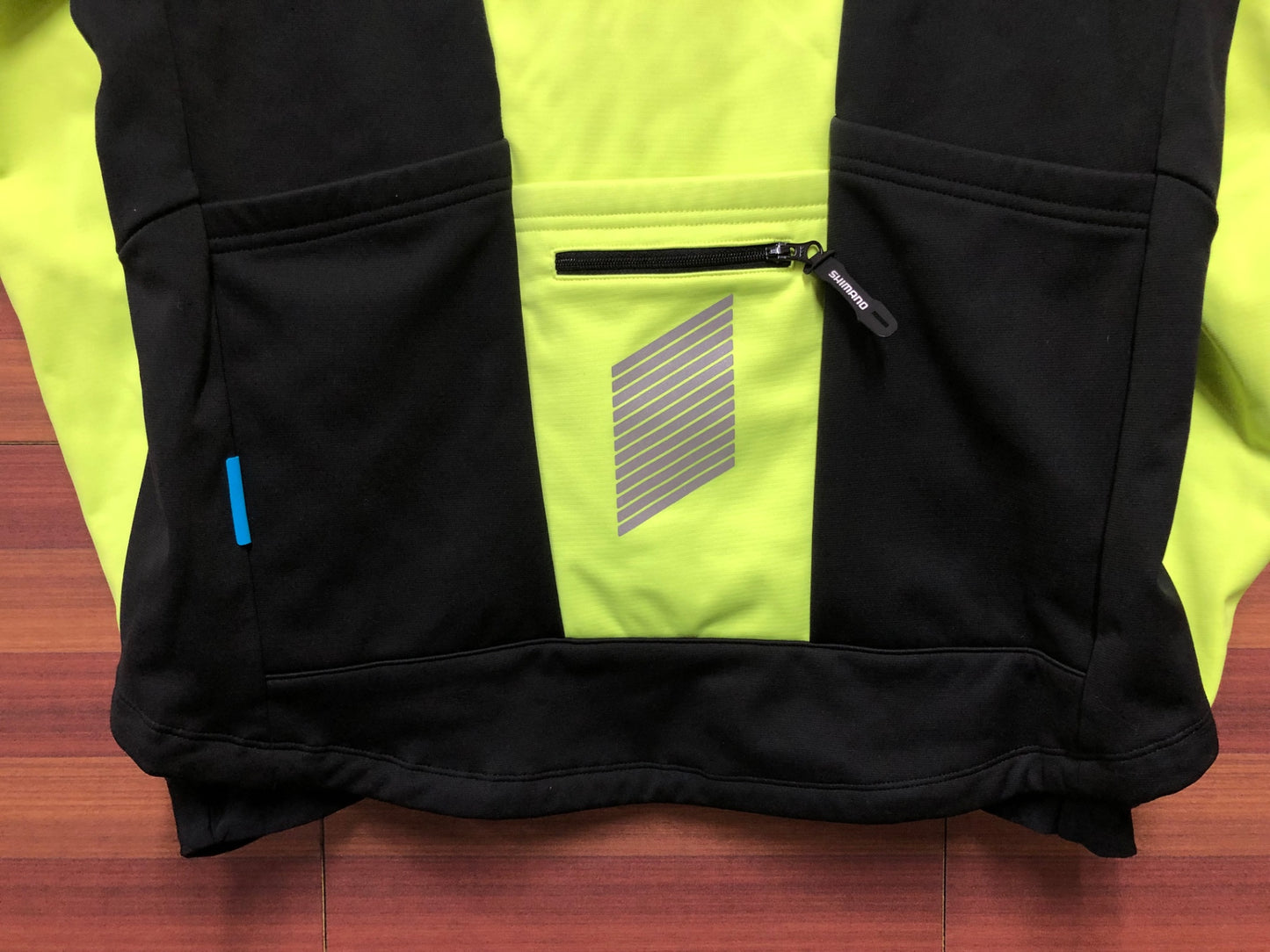IN739 シマノ SHIMANO 長袖 サイクルジャケット 黄 L 裏起毛