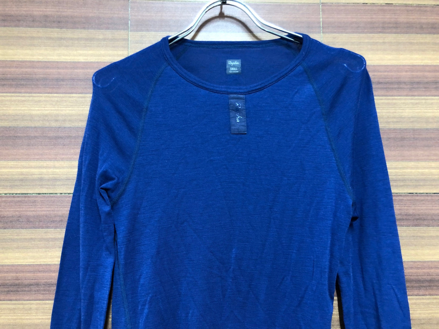 IL318 ラファ Rapha MERINO BASE LAYER LONG SLEEVE 長袖 べースレイヤー 紺 S