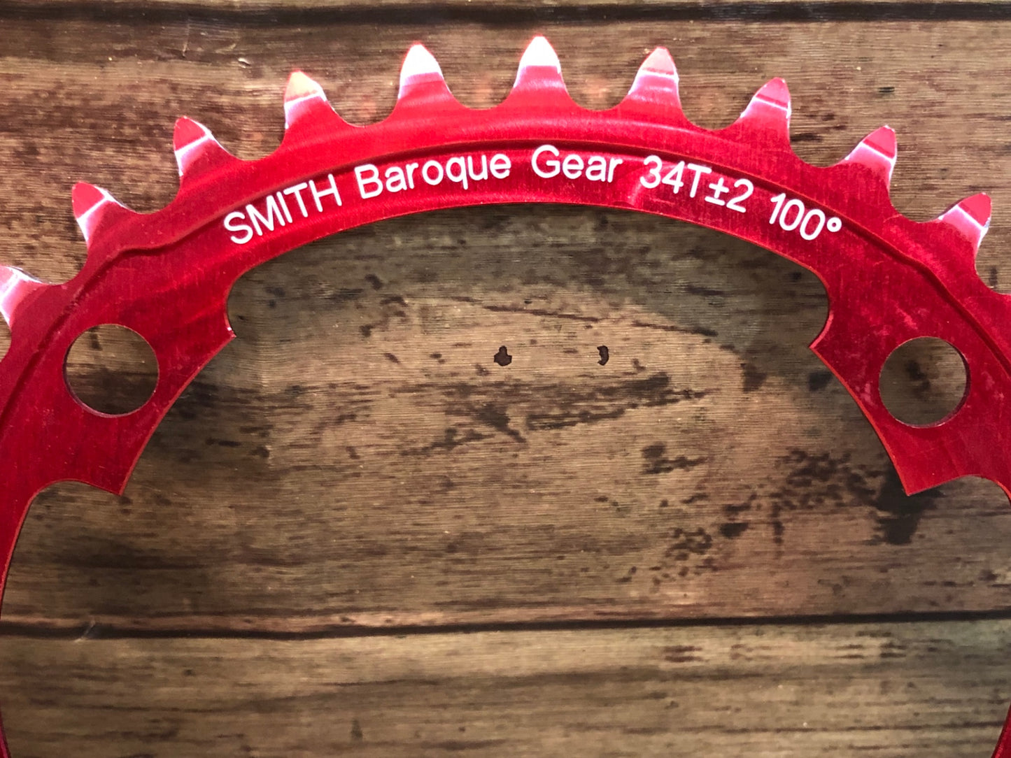 IM596 スミス SMITH バロックギア Baroque Gear 34T±2 100° インナーチェーンリング 楕円 赤