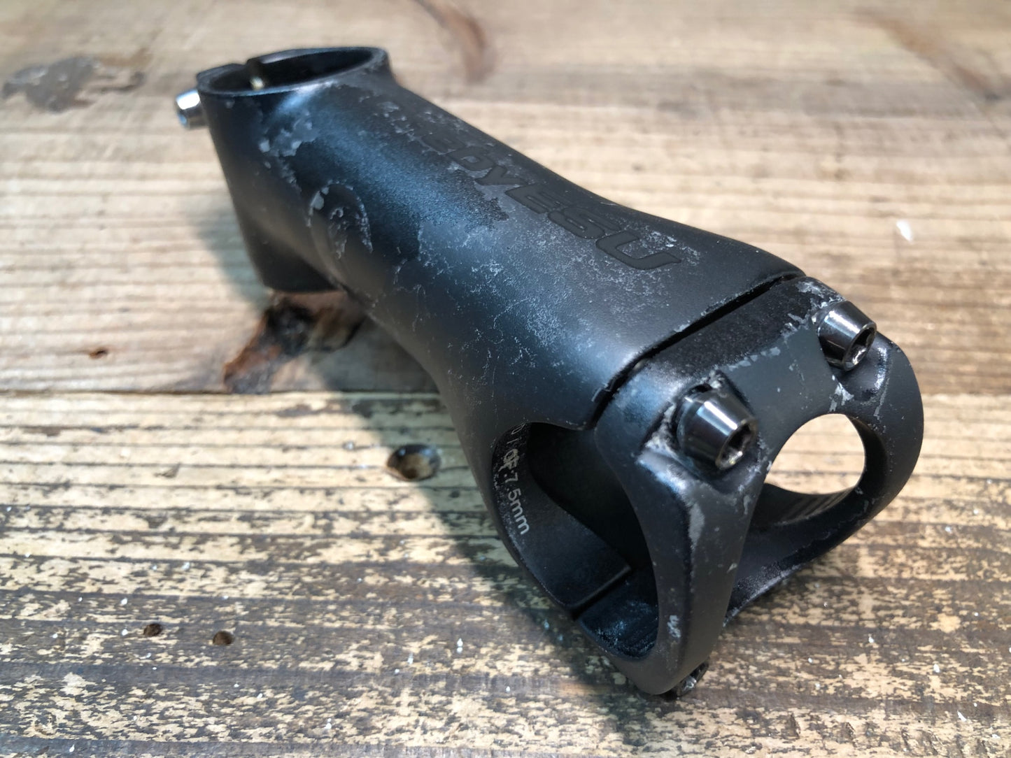 JA136 ワンバイエス OnebyESU アルミ ステム 90mm Φ31.8 OS 77° ※ボルト欠品