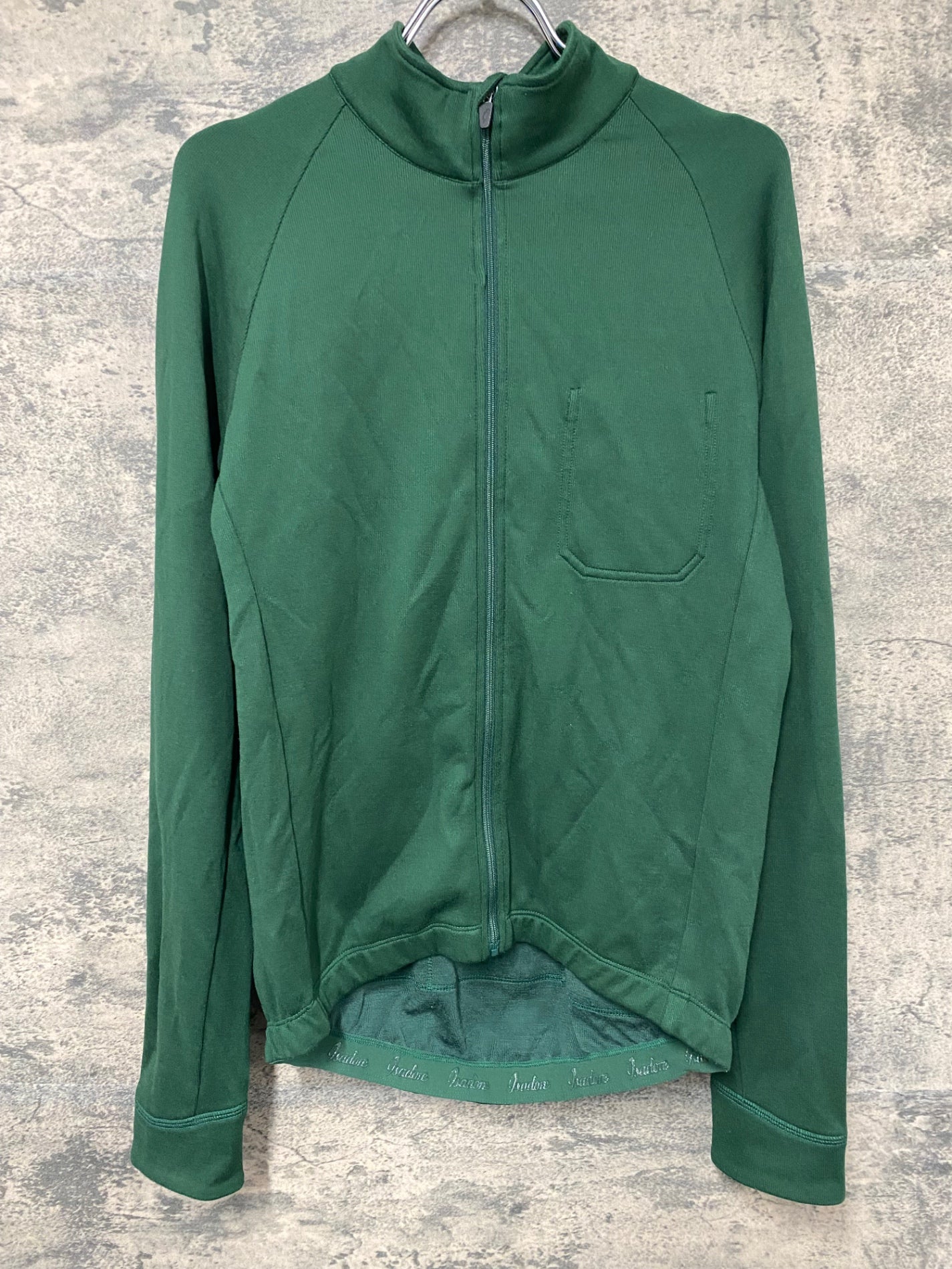 JA440 イザドア Isadore 長袖 サイクルジャージ 緑 L 裏起毛