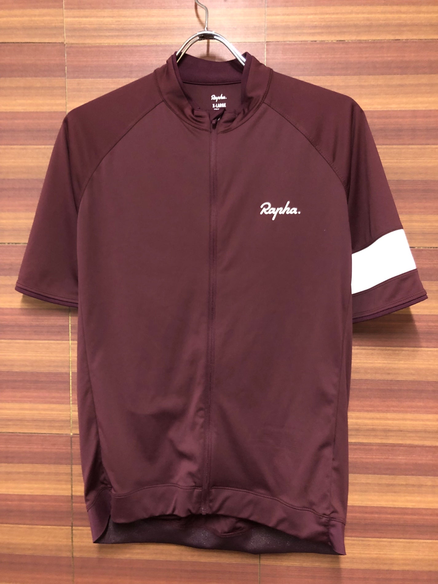 IK631 ラファ Rapha CORE JERSEY 半袖 サイクルジャージ バーガンディ XL