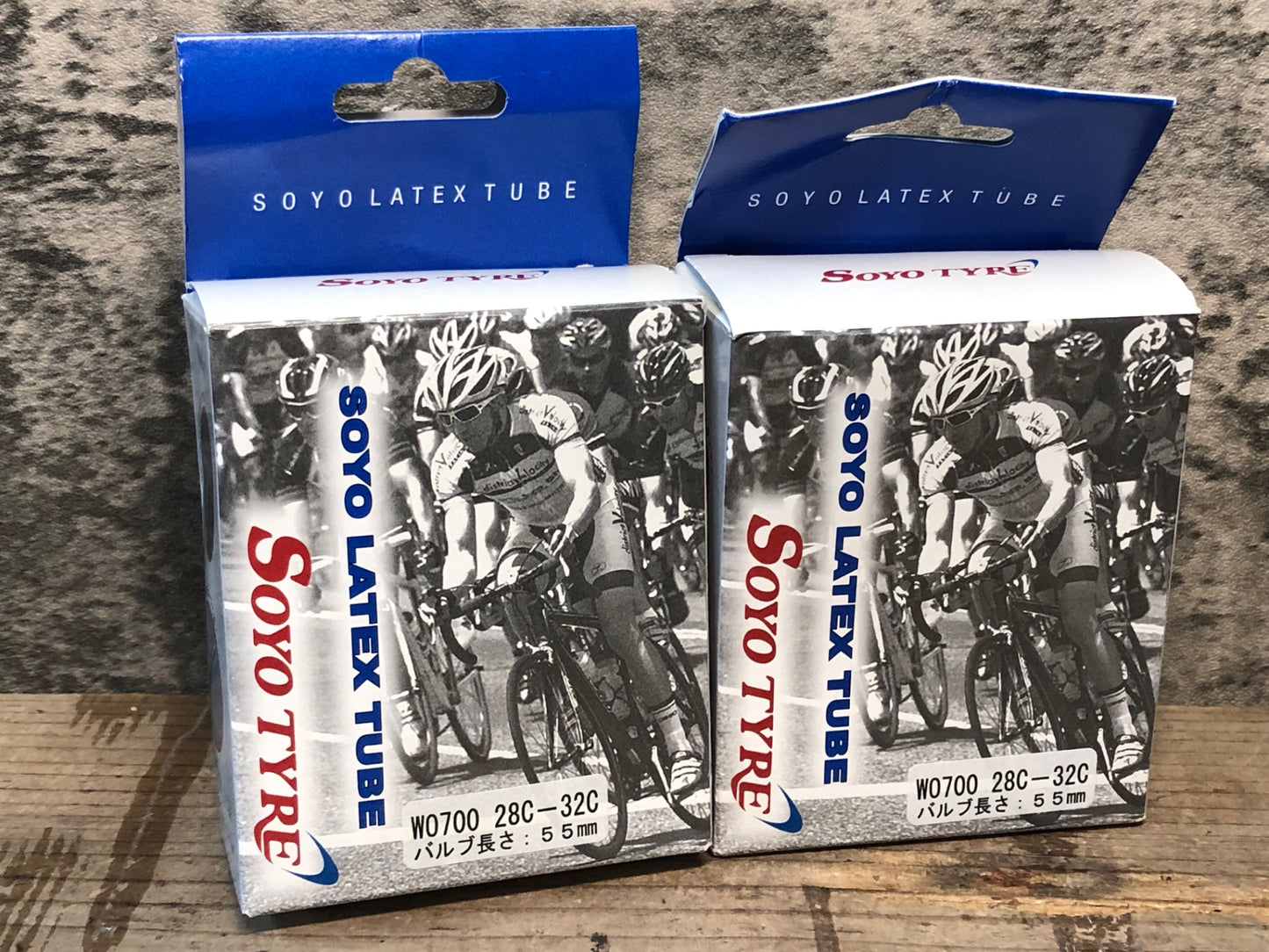 JA057 ソーヨー SOYO ラテックスチューブ LATEX TUBE ペア WO700×28-32C バルブ長55mm