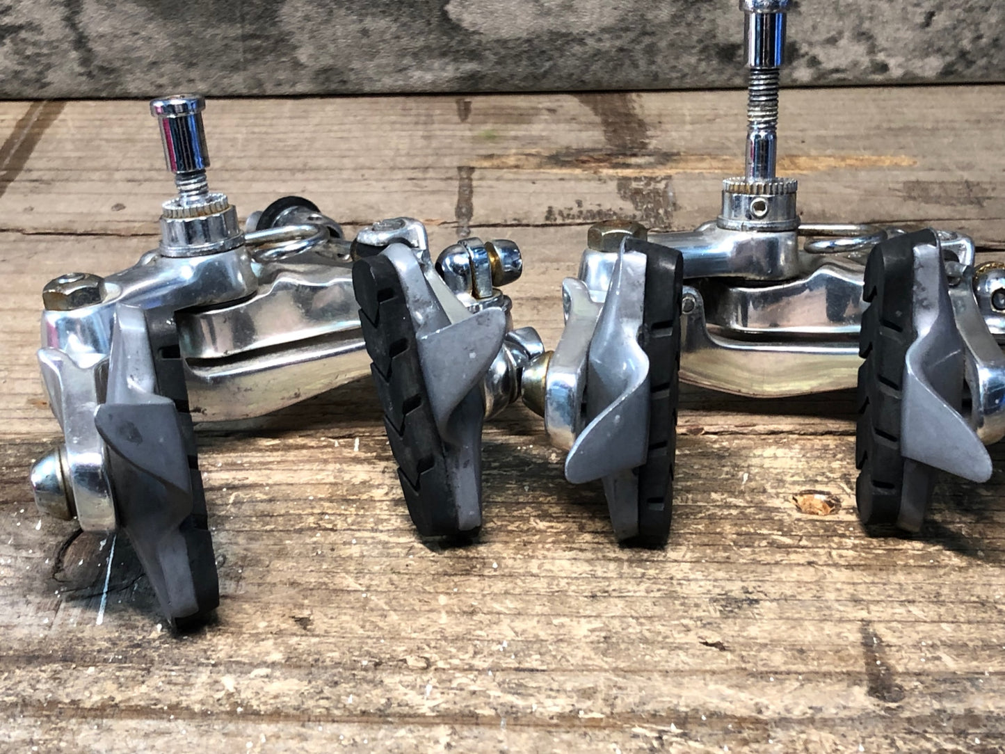 IN593 シマノ Shimano デュラエース DURA-ACE BR-7403 キャリパーブレーキ 前後セット アジャストボルト片側欠品