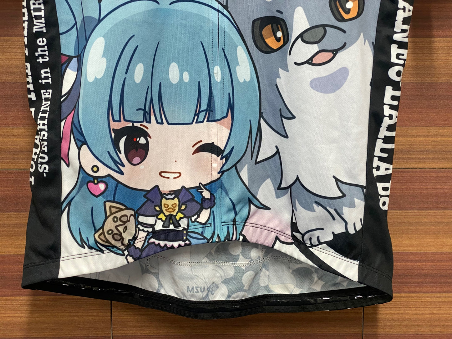 IV382 ファイス FICE 半袖 サイクルジャージ 白 黒 XL ラブライブ！サンシャイン!! 津島善子Ver.