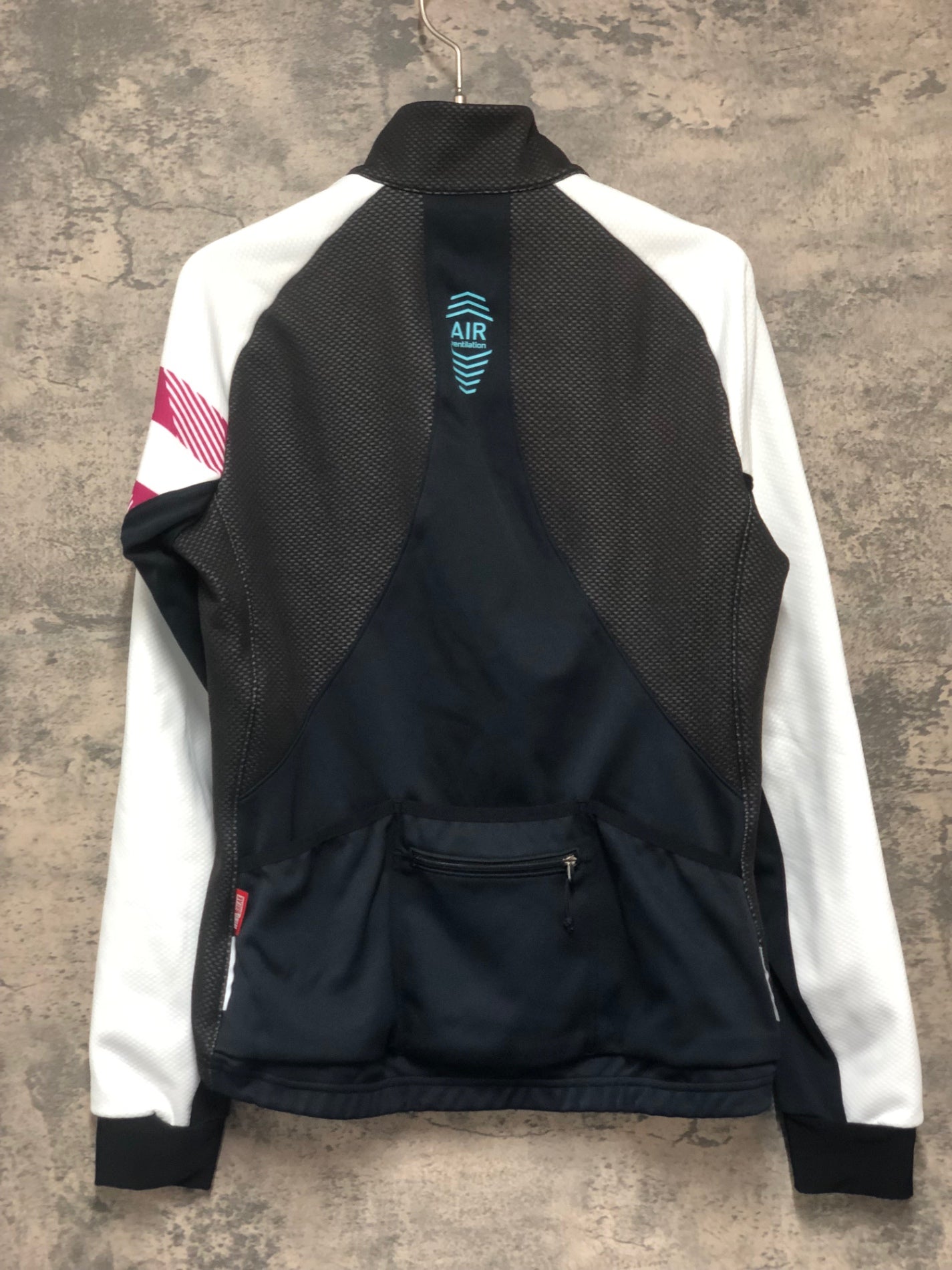 IY178 パールイズミ PEARL iZUMi 長袖 サイクルジャケット 黒 白 L 裏起毛 WINDBREAK