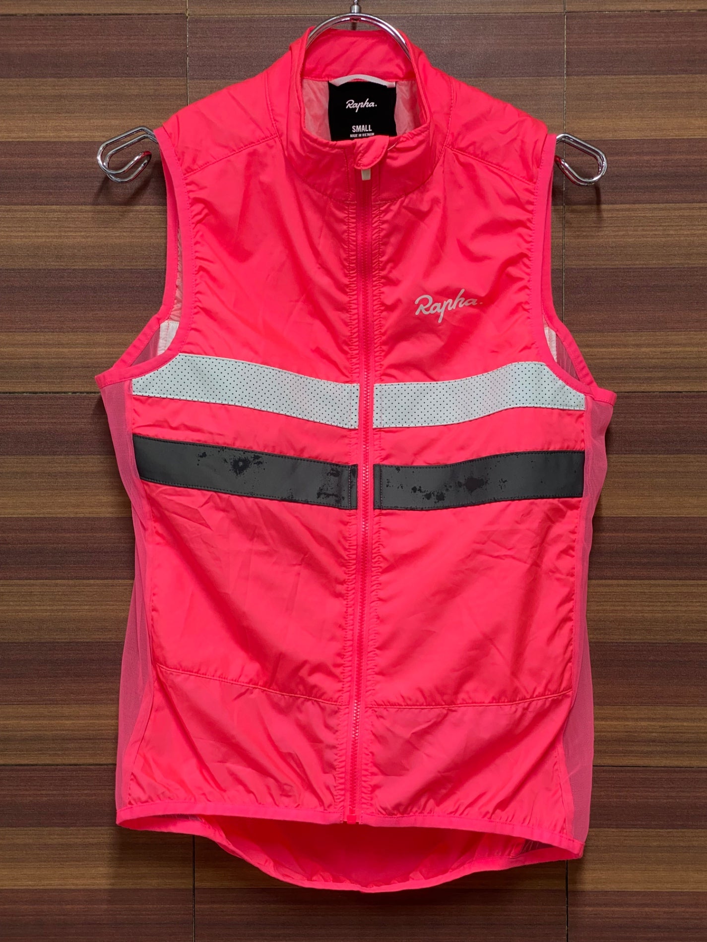 II622 ラファ Rapha MEN'S BREVET INSULATED GILET ジレ サイクルベスト ピンク S ※スレ